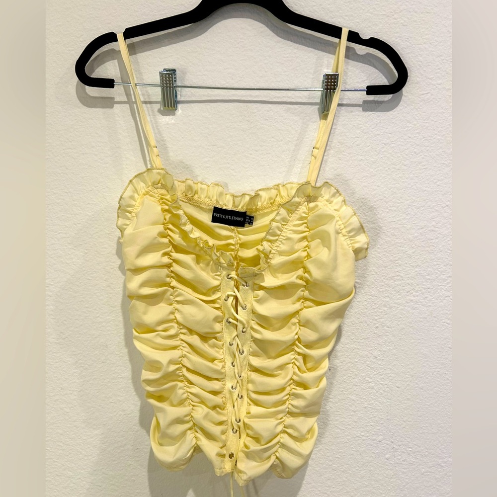 Cream PLT top NWOT